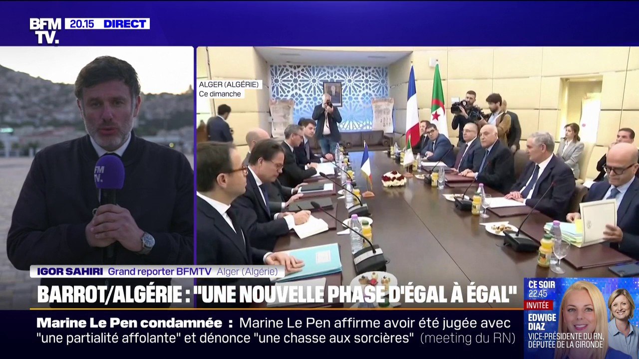 Crise avec l'Algérie: Jean-Noël Barrot et Abdelmadjid Tebboune veulent "reconstruire un partenariat d'égal à égal"