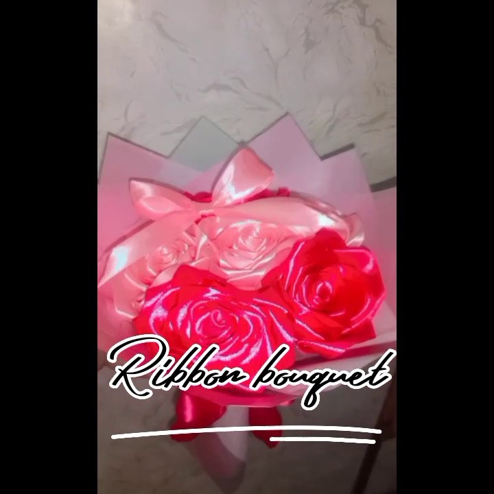 Ribbon bouquet | pink ribbon bouquet | bouquet | viral | trending | amazing video