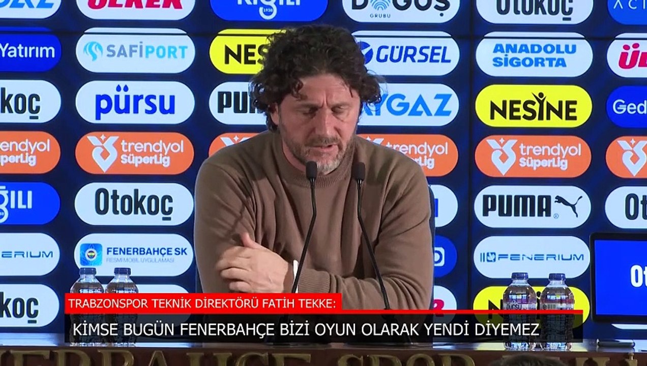 Trabzonspor'da Fatih Tekke: Oyun olarak kazandık