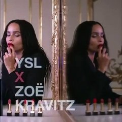 زوي كرافيتز تتعاون مع YSL لمجموعة أحمر شفاه