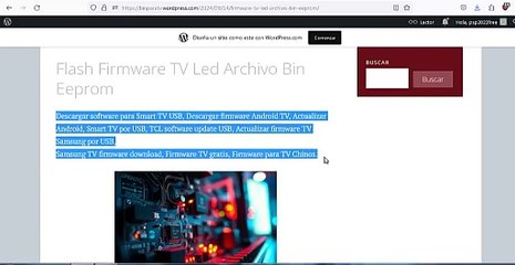 Firmware TV Led Archivo Bin Eeprom