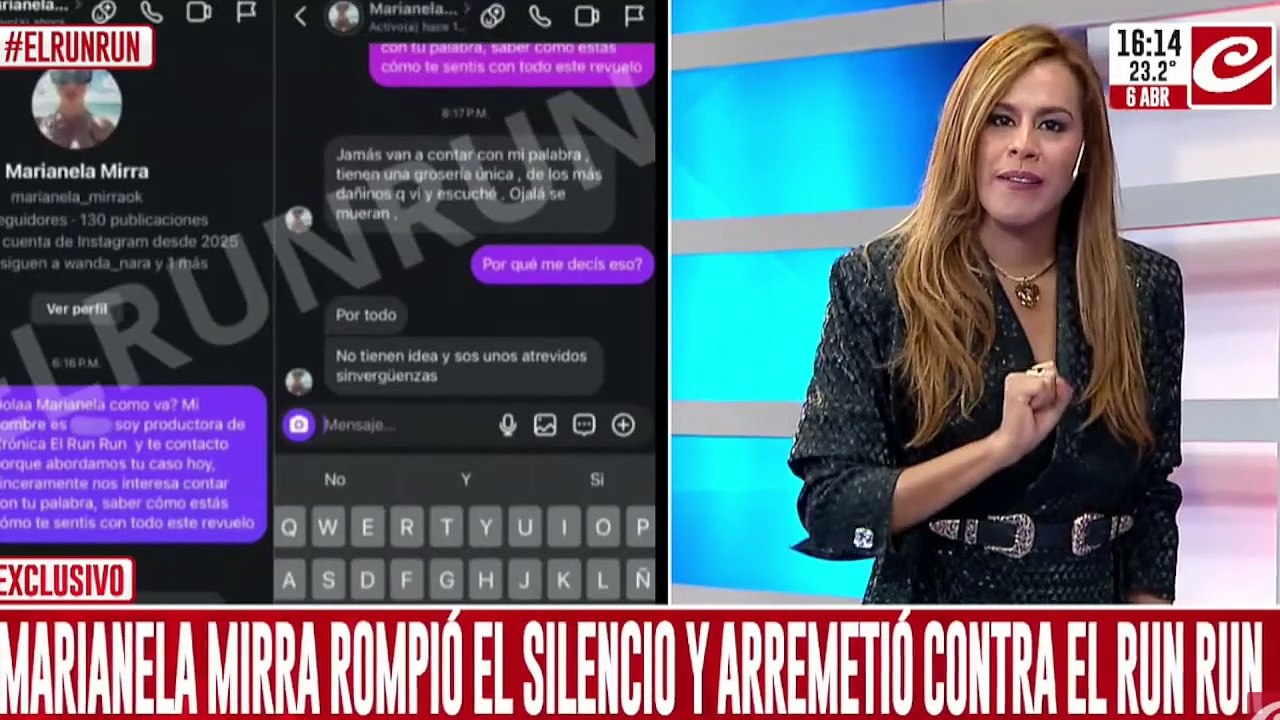 La explosiva reacción de Marianela Mirra contra un ciclo de televisión: "Ojalá se mueran todos"