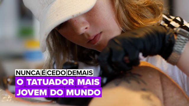 Nunca é cedo demais: O tatuador de 13 anos.