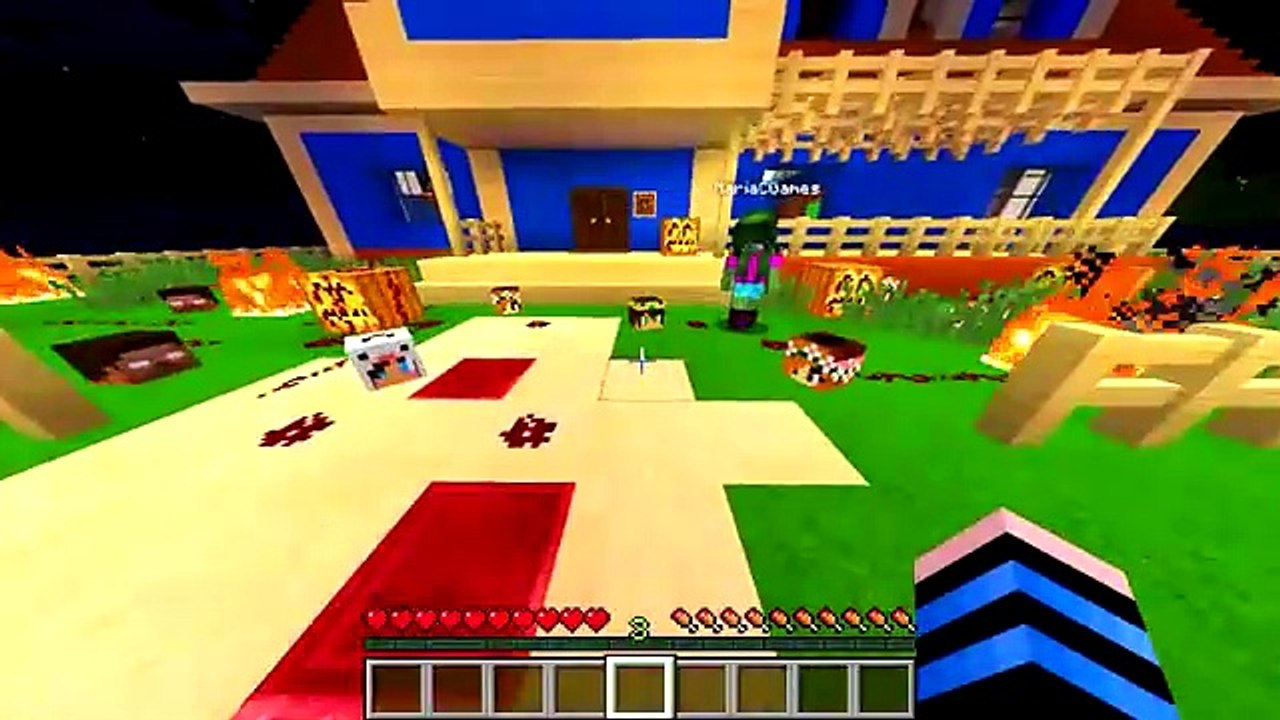 Minecraft: HELLO NEIGHBOR - MINHA VIZINHA É UMA ZUMBI! (Walking Dead Neighbor)