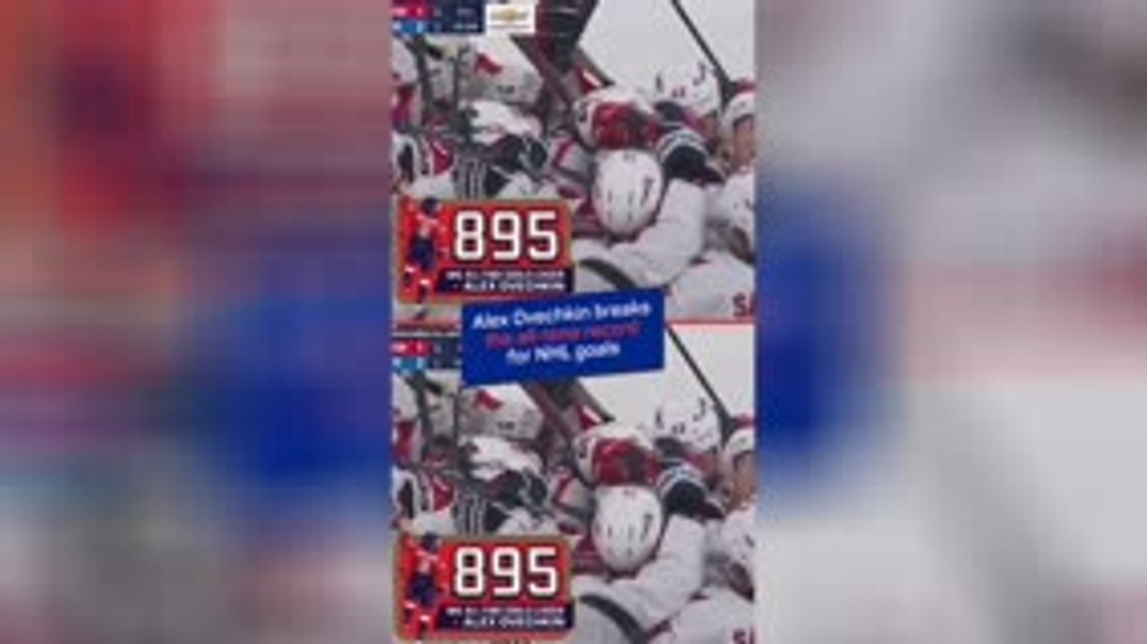 Alex Ovechkin breaks Wayne Gretzky's NHL goal record
