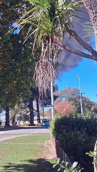 Fire in Bromley. Video: Facebook