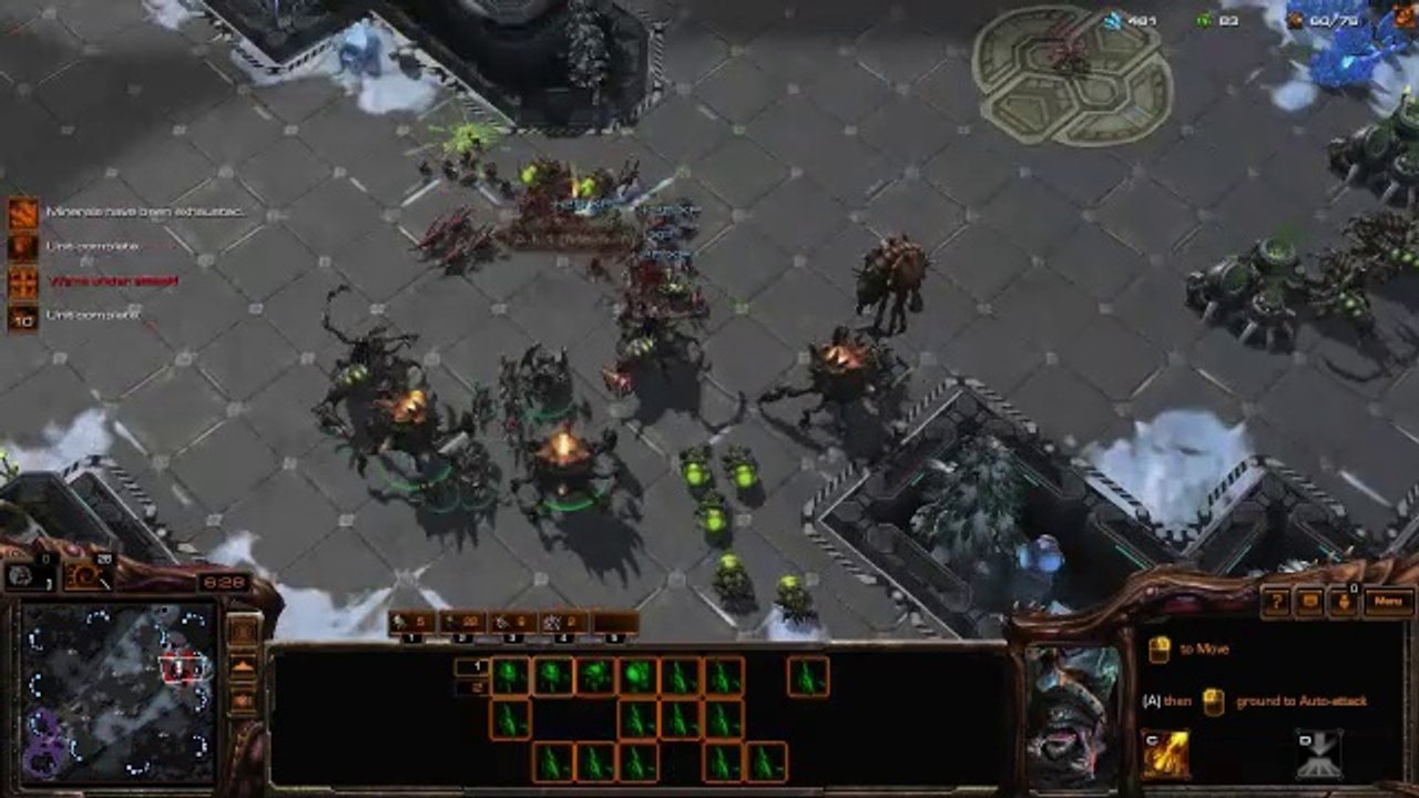 [SC2]No.0362--Great ZERG Player vs Medium-Level ZERG A.I, WIN[Camp-ing at Enemy Natural].CUT.01'27-11'19