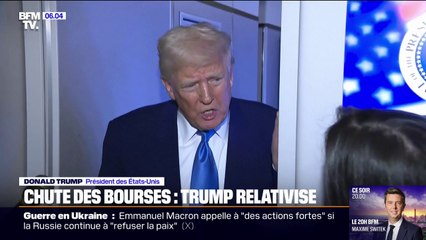 "Parfois vous devez prendre des médicaments pour corriger quelque chose": Donald Trump relativise face à la chute des marchés financiers