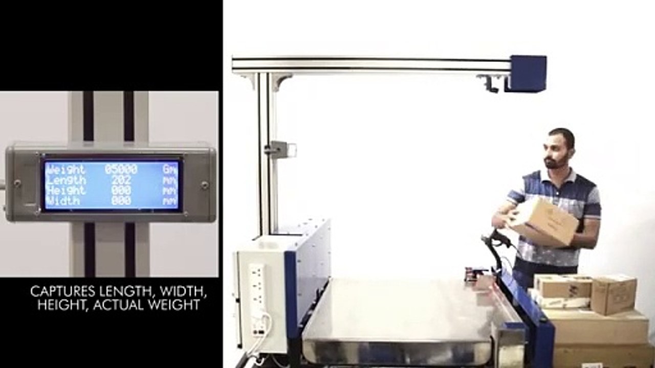 Cubizon-R Cross - Dimensioning, Weighing, Scanning System By Falcon Autotech