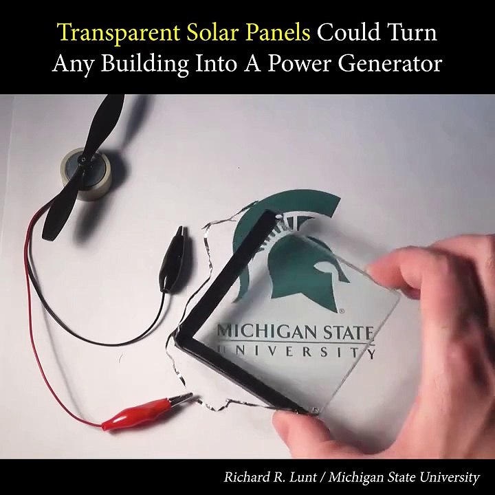 Scientists developed a technology that turns transparent surfaces into solar panels.