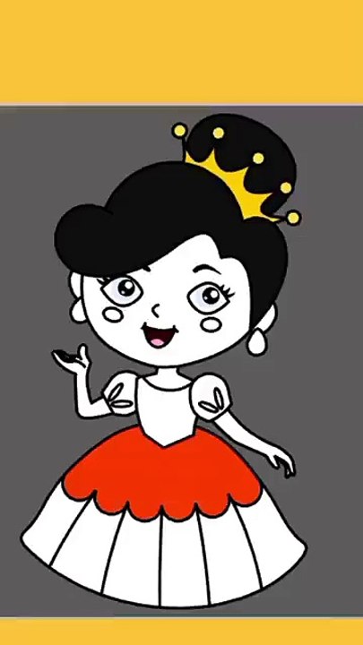 Color the Princess. _entertainment _kidsworld _fun_enjoy _learning _educational _coloring _princess(360P)