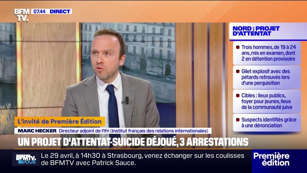 Projet d'attentat déjoué dans le Nord: "La menace terroriste est élevée", assure Marc Hecker (Institut français des relations internationales)
