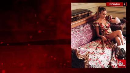 Meryem Uzerli Çırağan Sarayı'nda poz verdi