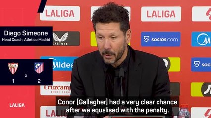 'We kept fighting' - Simeone on stoppage time win at Sevilla