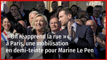 « On réapprend la rue » : à Paris, une mobilisation en demi-teinte pour Marine Le Pen