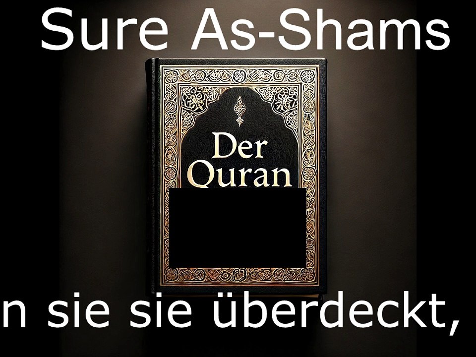 Der Quran auf Deutsch-Sure Asch-Schams (91)