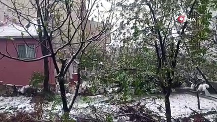 Tekirdağ nisan ayında beyaza büründü