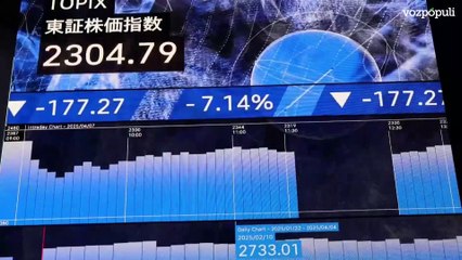 La bolsa de Japón se desploma por los aranceles