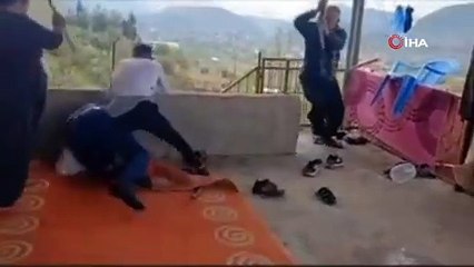 Depremzede aileler birbirine girdi: Yaralılar var