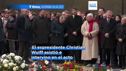 Líderes alemanes advierten del giro a la derecha en el aniversario de la liberación de Buchenwald