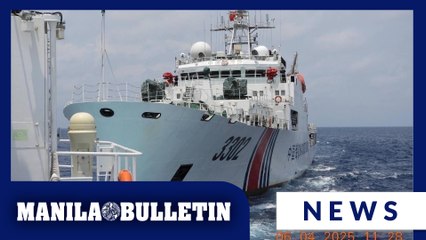 PCG ship challenges encroaching Chinese vessel double its size off Zambales