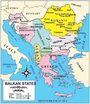 Balkan States. Negara-negara Balkan. Balkan countries
