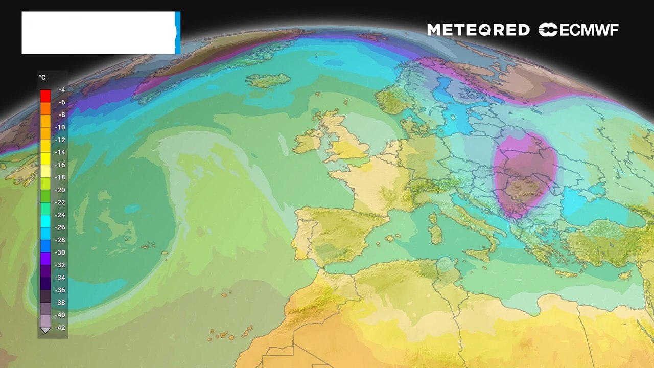 Una borrasca fría aislada se ubicará en el entorno de las Islas Canarias generando tormentas fuertes e incluso nevadas en las cotas altas de Tenerife