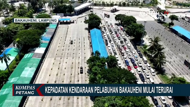 Arus Balik Lebaran, Ini Kondisi Lalu Lintas Kendaraan di Pelabuhan Bakauheni per Senin 7 April Siang