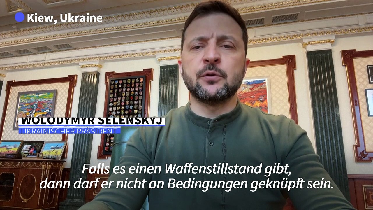Ukraine: Selenskyj beklagt mangelnden Druck der USA auf Russland