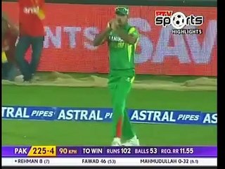 CRICKET ASIA CUP 2014 | Bangladesh 326/3 in 50 overs | Pakistan 225/5 in 41 overs | who won? |
