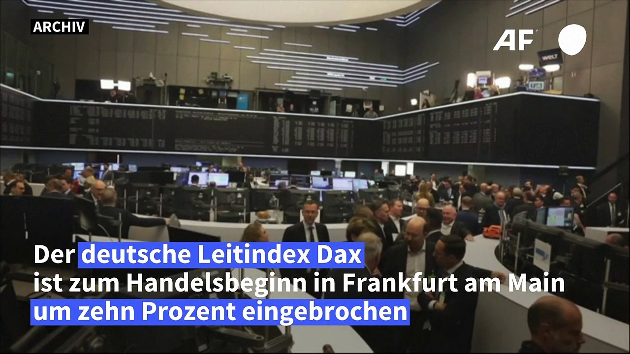 Dax stürzt bei Handelsbeginn ab