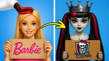 VAMPIRE est la nouvelle reine de l'école ! Barbie transformée en VAMPIRE