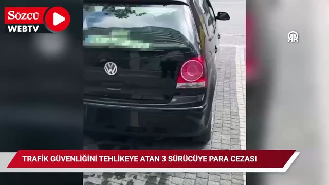 Beylikdüzü'nde trafik güvenliğini tehlikeye atan 3 sürücüye para cezası