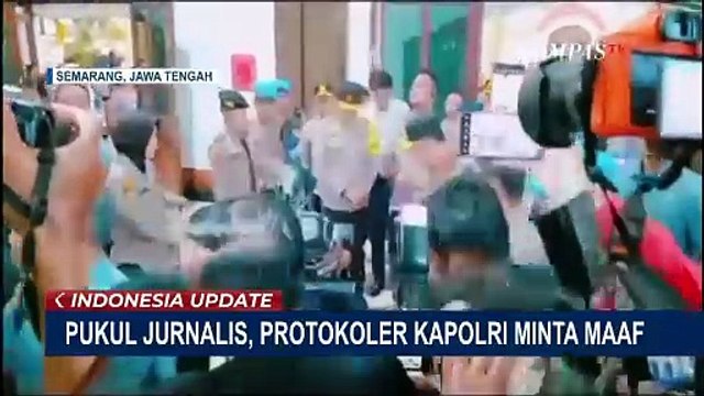 Protokoler Kapolri Ipda Endry Minta Maaf atas Aksi Kekerasan terhadap Jurnalis