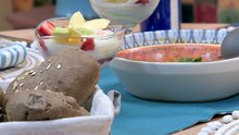 Hlalem, Pain aux graines de tournesol, Crème pâtissière aux - Koujinetna haka saison 3 ep ep 85