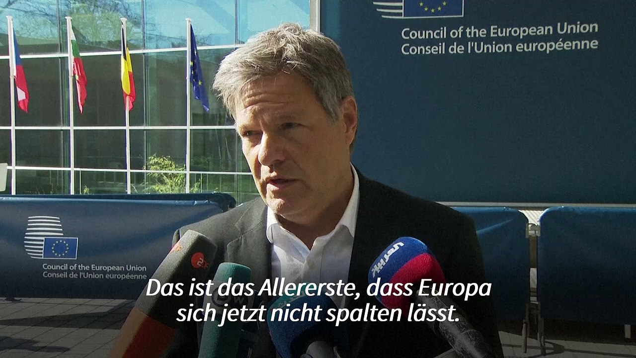 Zölle: Habeck warnt vor 'Anbiederei' an USA