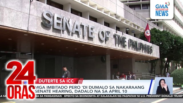 VP Duterte, bukas sa pagdalo sa pagdinig ng Senado ukol sa pag-aresto kay FPRRD | 24 Oras