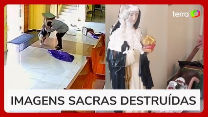 Homem destrói imagens sacras em igreja da zona leste de São Paulo