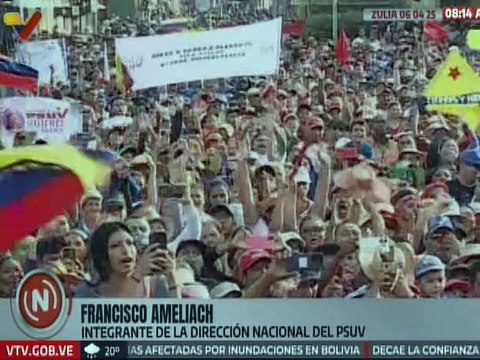Zulianos se manifestaron masivamente para apoyar al candidato de la Revolución Bolivariana Luis Caldera