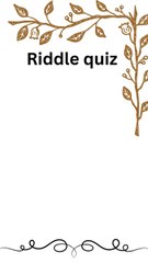 😯Will you be able to answer such riddles?