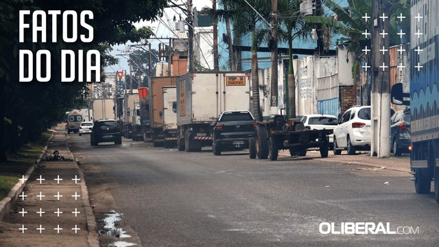 Moradores criticam o trânsito de caminhões e carretas fora de horário em Belém