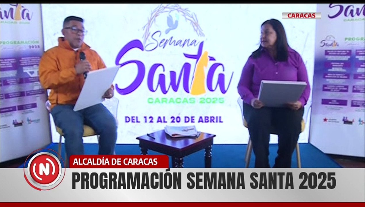 Caracas | Autoridades presentan programación de actividades para la Semana Santa 2025
