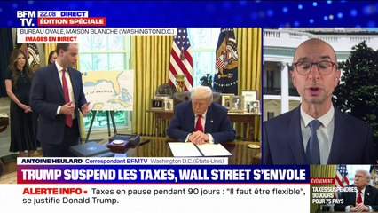 Droits de douane: Donald Trump suspend les taxes et Wall Street engage un rebond spectaculaire