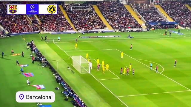 Barcelona vs Borussia Dortmund (4-0) All Goals & Extended Highlights | UEFA Champions League