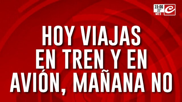 Hoy viajas en tren y en avión, mañana no: miércoles de jubilados