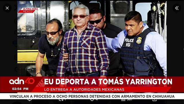 🚨¡Última Hora! EE.UU. deportó y entregó a México al exgobernador de Tamaulipas, Tomás Yarrington