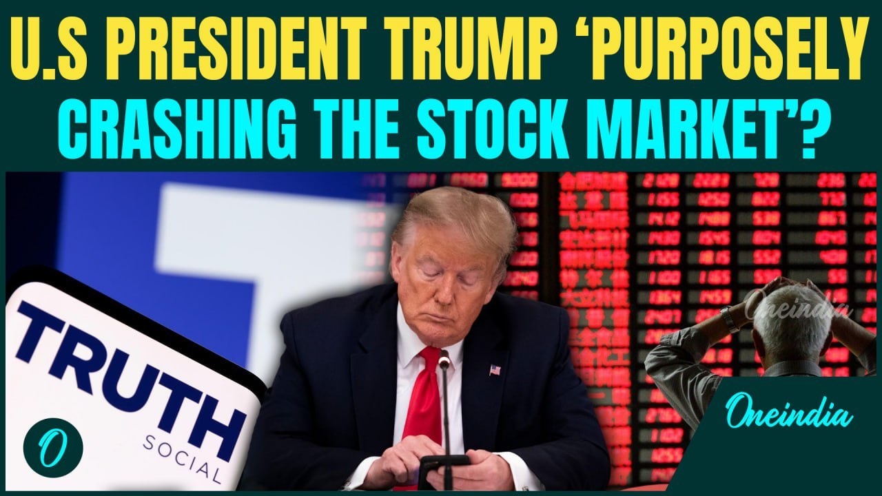 'Crashed market On Purpose': Donald Trump Releases Shocking Video As World Braces For Recession