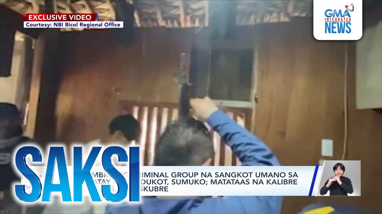 Miyembro ng criminal group na sangkot umano sa pagpatay at pagdukot, sumuko; matataas na kalibre ng armas, nadiskubre | Saksi