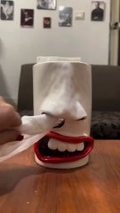 Handmade Funny Face Tissue Holder, 😂 short video
