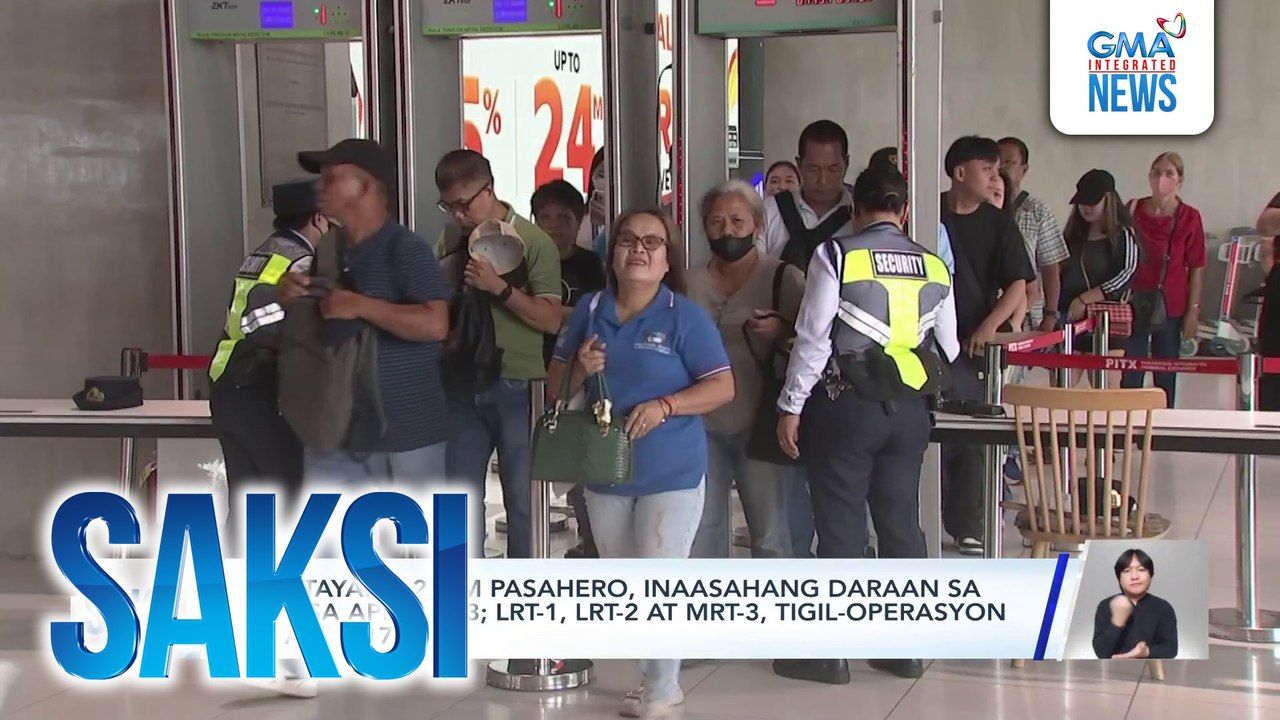 Tinatayang 2.5M pasahero, inaasahang daraan sa PITX sa April 9-23; LRT-1, LRT-2 at MRT-3, tigil-operasyon sa April 17-20 | Saksi